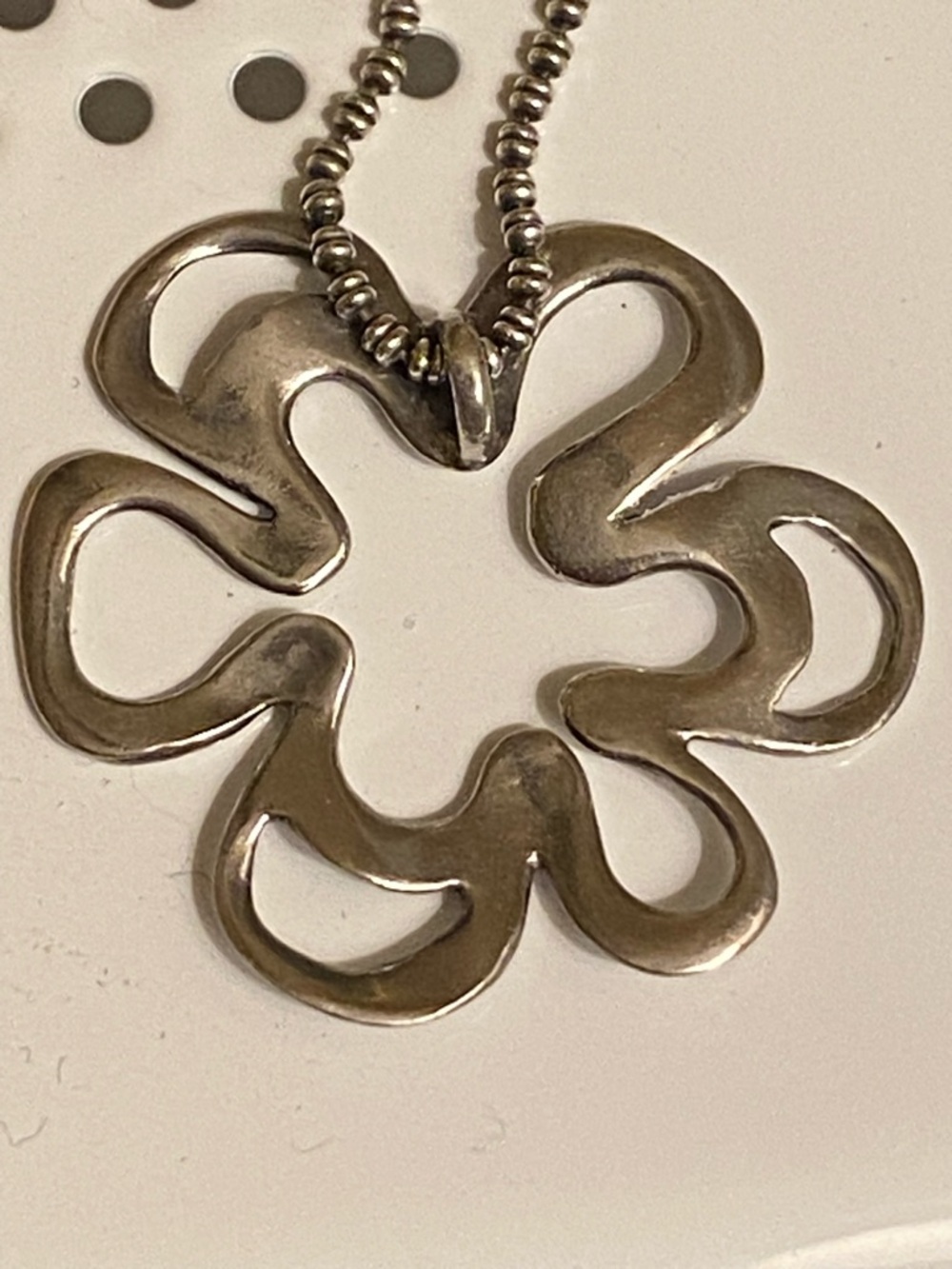 Silpada Sterling  Floral  Pendant Necklace 
N1347. 16.6 inched - Picture 8 of 8